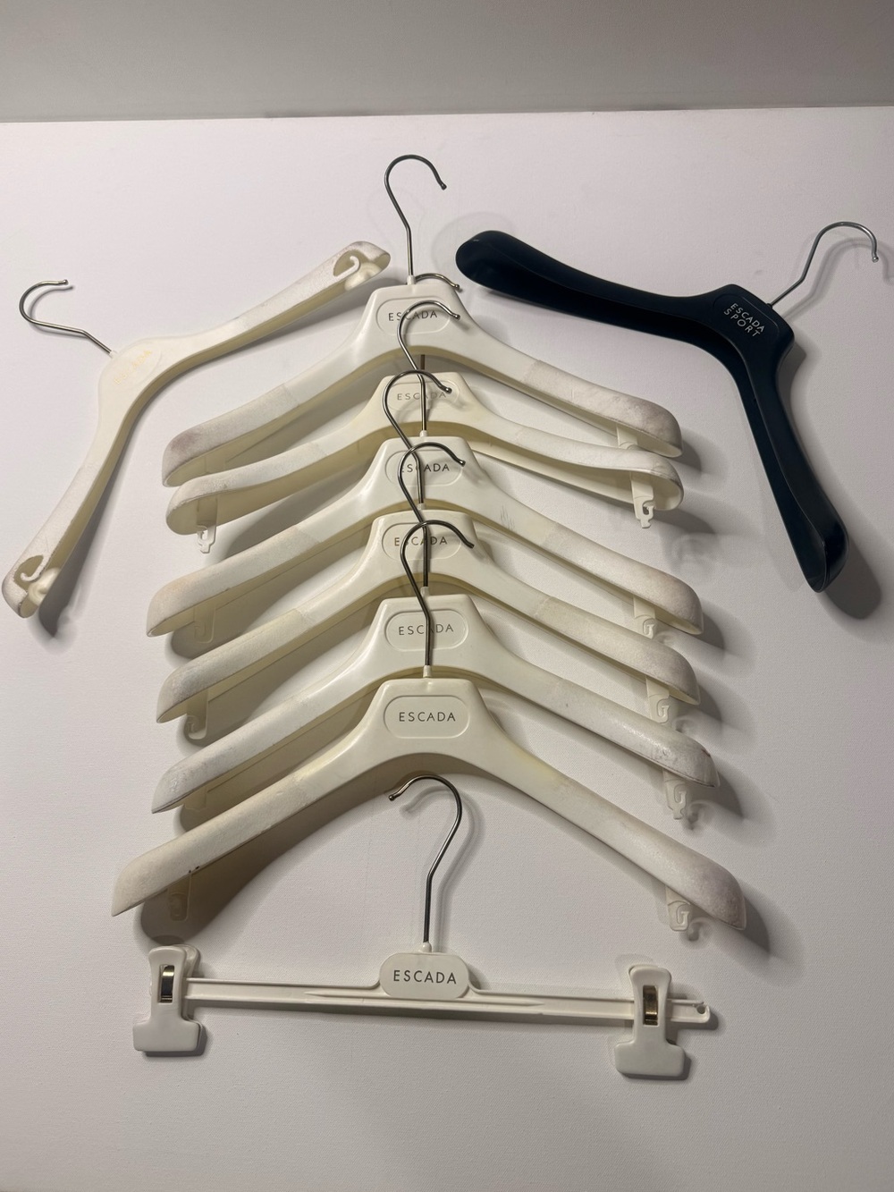 LOT OF 9 VINTAGE ESCADA HANGERS